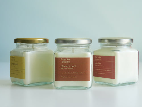 Cedar Scented Natural Soy Candle Forest Series No. 03 - 140 gr